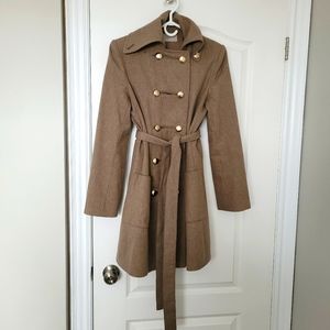 Stella McCartney Lana Wool Beige Coat